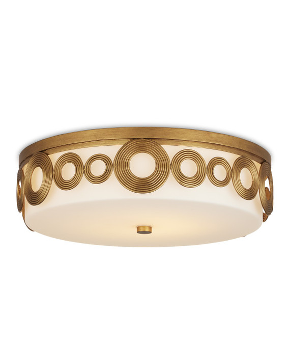 Flush Mounts Drum Shade by Currey and Company ( 142 | 9999-0076 Gyges Flush Mount ) 