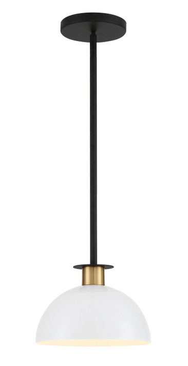 Mini Pendants Metal Shade by Crystorama ( 60 | GIG-813-BK-AG Gigi ) 