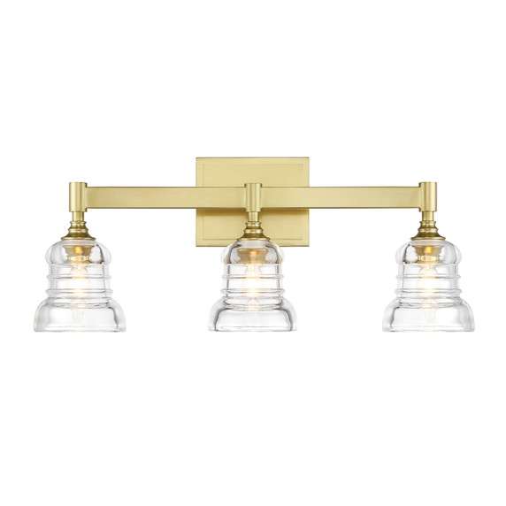 Bathroom Fixtures Three Lights by Crystorama ( 60 | GRG-1043-AG Gregory ) 