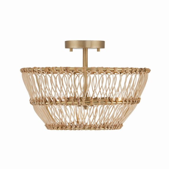 Semi-Flush Mts. Cage by Capital Lighting ( 65 | 244131MA Wren ) 