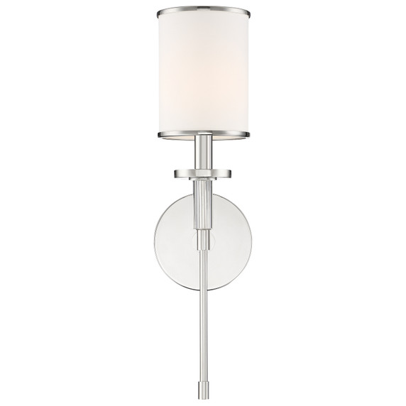 Sconces Single Candle by Crystorama ( 60 | HAT-471-PN Hatfield ) 