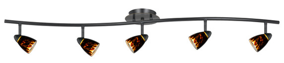 Semi-Flush Mts. Rail Kits by Cal Lighting ( 225 | SL-954-5-DBBRNS Serpentine ) 