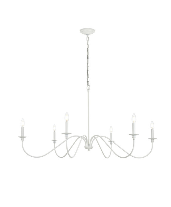 Large Chandeliers Candle by Elegant Lighting ( 173 | LD5056D48WH Rohan ) 