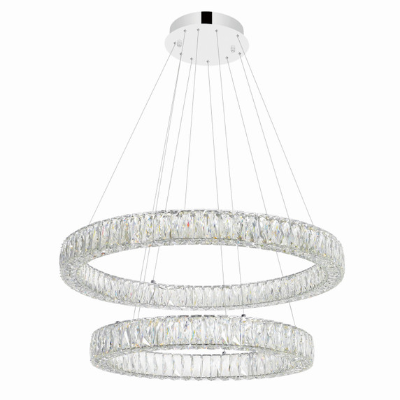 Large Chandeliers Glass Shade by CWI Lighting ( 401 | 1044P32-601-R-2C-B Madeline ) 