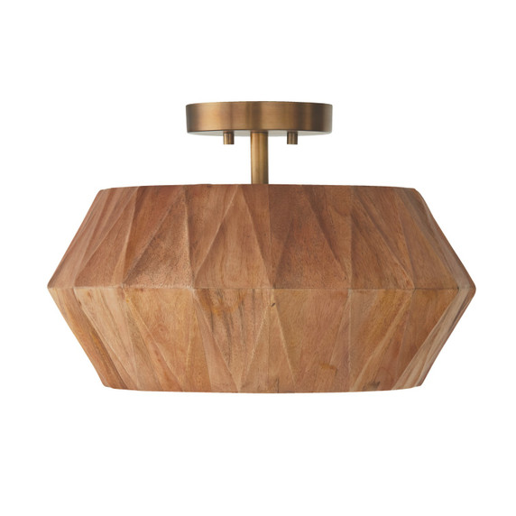 Semi-Flush Mts. Drum Shade by Capital Lighting ( 65 | 251011LW Nadeau ) 
