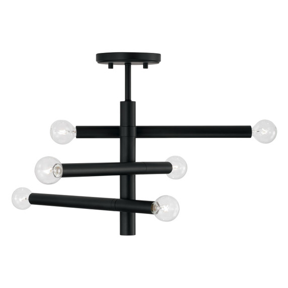 Semi-Flush Mts. Exposed Lamps by Capital Lighting ( 65 | 251261MB Zane ) 