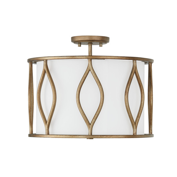 Semi-Flush Mts. Drum Shade by Capital Lighting ( 65 | 252531ML Cohen ) 