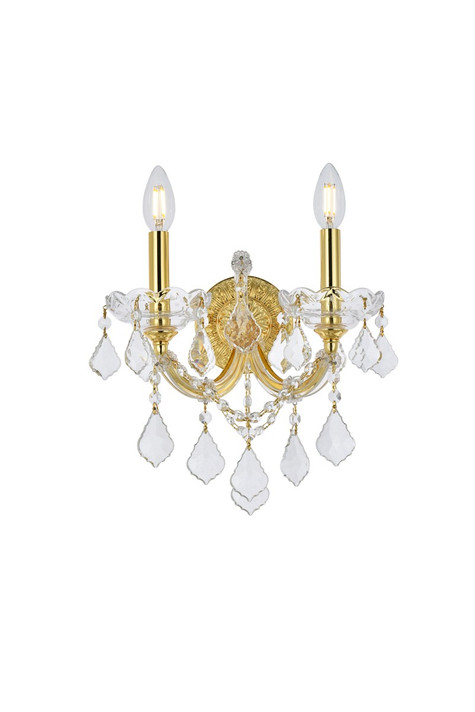 Sconces Double Candle by Elegant Lighting ( 173 | 2800W2G/RC Maria Theresa ) 