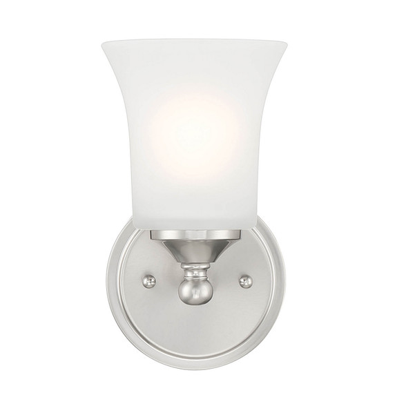 Sconces Single Glass by Designers Fountain ( 43 | D278M-WS-BN Bronson ) 