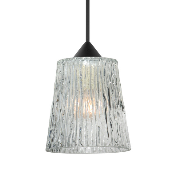 Mini Pendants Glass Down by Besa ( 74 | X-512500-BK Besa Nico 4 Pendant ) 