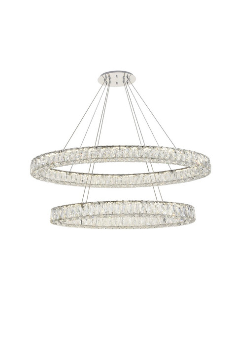 Mid. Chandeliers Ring/Halo by Elegant Lighting ( 173 | 3503D40C Monroe ) 