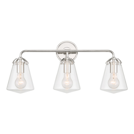 Bathroom Fixtures Three Lights by Crystorama ( 60 | VSS-7013-PN Voss ) 