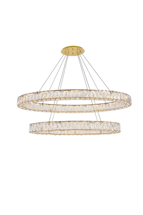 Mid. Chandeliers Ring/Halo by Elegant Lighting ( 173 | 3503D48G Monroe ) 