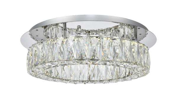 Flush Mounts Glass Down by Elegant Lighting ( 173 | 3503F18C Monroe ) 