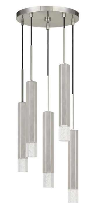 Pendants Multi-port/Cascade by Cal Lighting ( 225 | FX-3723-5P-BS Led Pendant ) 