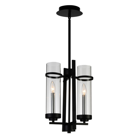 Mini Chandeliers Glass Shade by CWI Lighting ( 401 | 9827P11-2-101 Sierra ) 