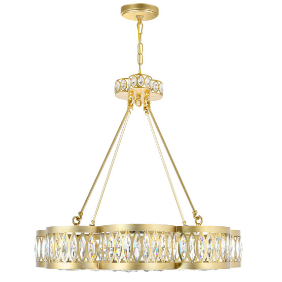 Mid. Chandeliers Glass Down by CWI Lighting ( 401 | 9906P31-8-208 Nova ) 