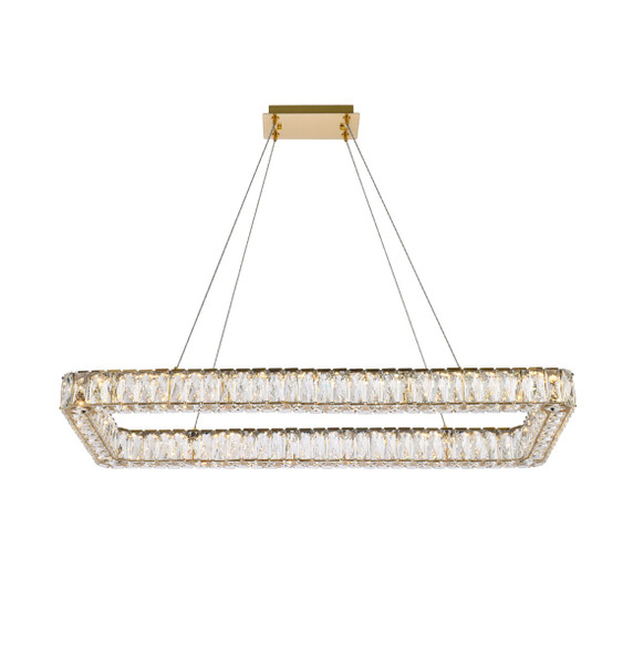 Linear/Island Ring/Halo by Elegant Lighting ( 173 | 3504D42L1G Monroe ) 