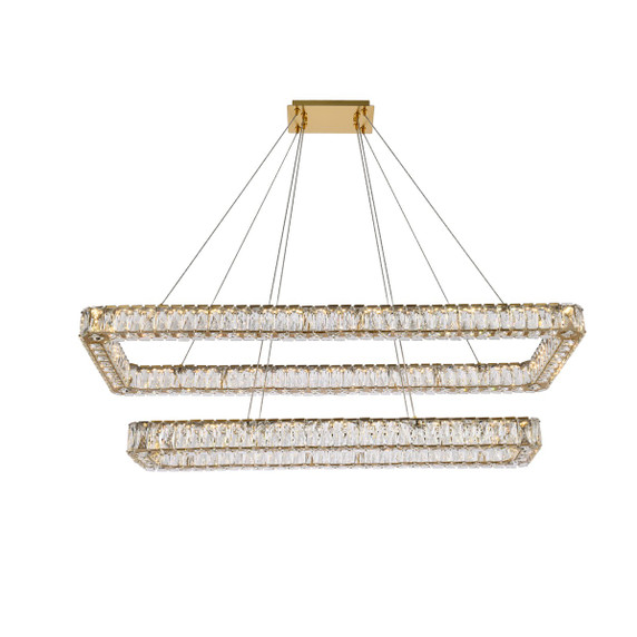 Linear/Island Ring/Halo by Elegant Lighting ( 173 | 3504G50L2G Monroe ) 