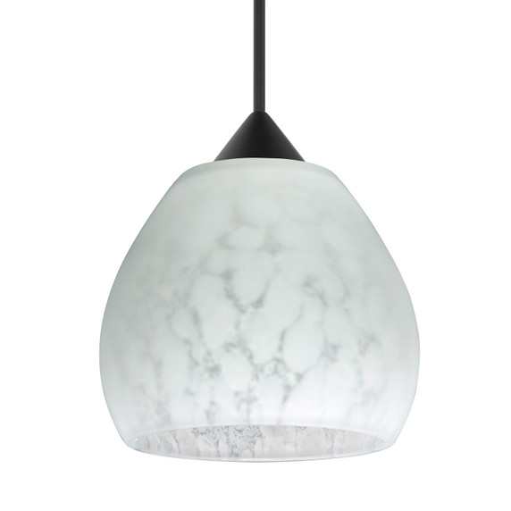Mini Pendants Glass Down by Besa ( 74 | X-560519-LED-BK Besa Tay Tay Pendant ) 