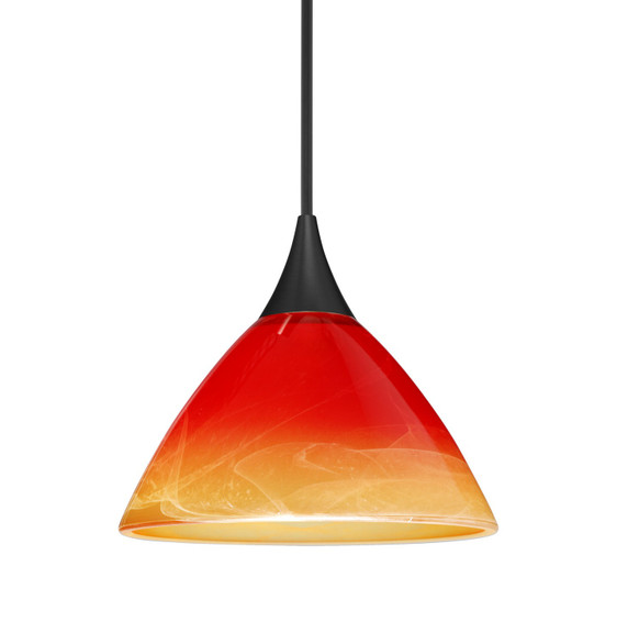 Multi-Systems Low Voltage Pendants by Besa ( 74 | XP-1743SL-BK Besa Domi Pendant ) 