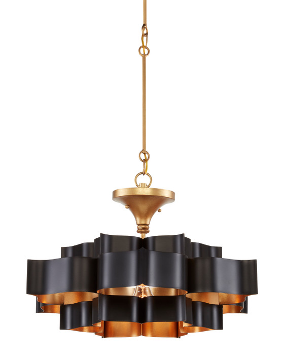 Mid. Chandeliers Glass Down by Currey and Company ( 142 | 9000-0855 Grand Lotus Collection ) 
