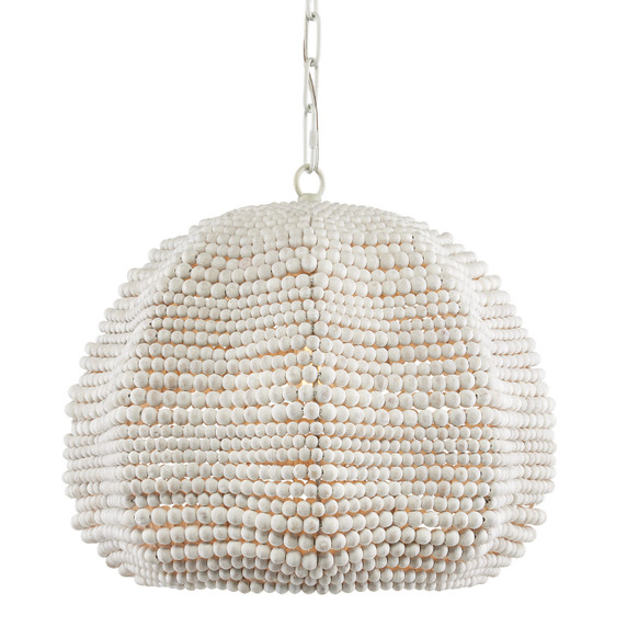 Pendants Glass Down by Currey and Company ( 142 | 9000-0864 Octavia White Pendant ) 