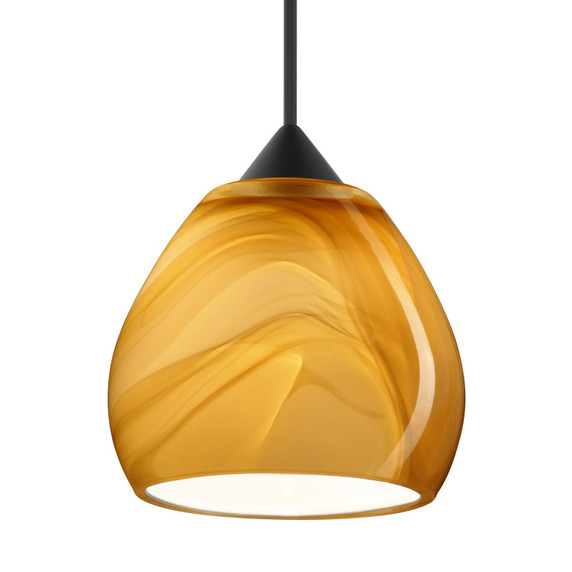 Mini Pendants Glass Down by Besa ( 74 | X-5605HN-BK Besa Tay Tay Pendant ) 