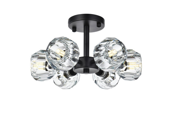 Semi-Flush Mts. Directional by Elegant Lighting ( 173 | 3505F14BK Eren ) 