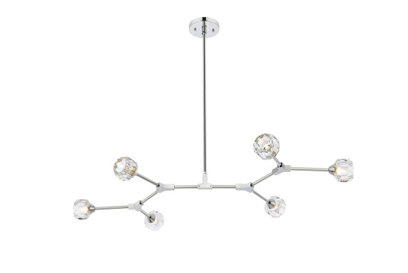 Linear/Island 4 Light + by Elegant Lighting ( 173 | 3508D50C Zayne ) 