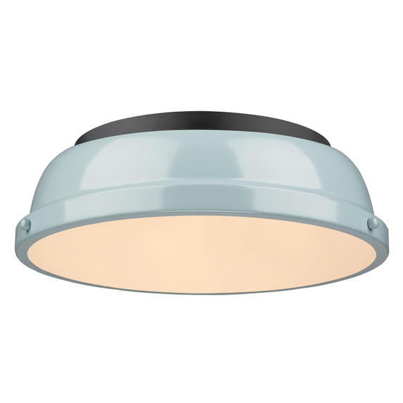 Flush Mounts Bowl Style by Golden ( 62 | 3602-14 BLK-SF Duncan ) 