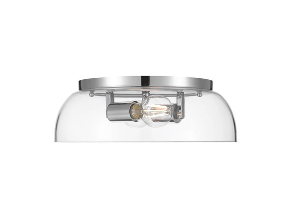 Flush Mounts Glass Down by Golden ( 62 | 3602-14 CH-CLR Duncan ) 