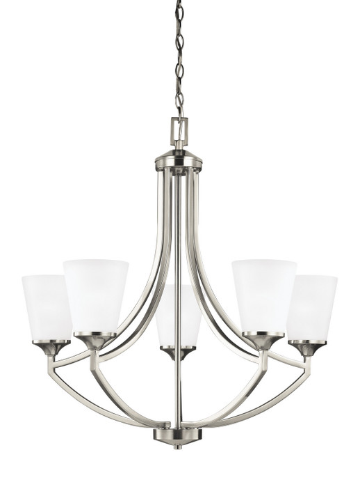 Mid. Chandeliers Glass Up by Generation Lighting ( 1 | 3124505EN3-962 Hanford ) 