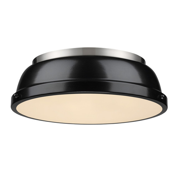 Flush Mounts Bowl Style by Golden ( 62 | 3602-14 PW-BK Duncan ) 