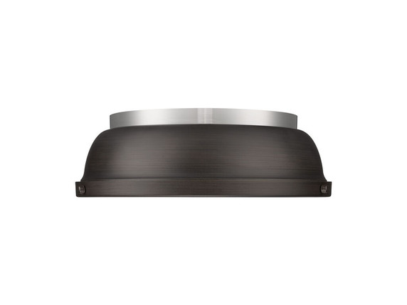 Flush Mounts Metal Shade by Golden ( 62 | 3602-14 PW-RBZ Duncan ) 