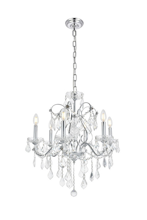 Mid. Chandeliers Candle by Elegant Lighting ( 173 | V2015D24C/RC St. Francis ) 
