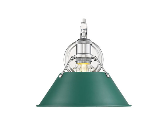 Sconces Metal by Golden ( 62 | 3306-1W CH-GN Orwell ) 