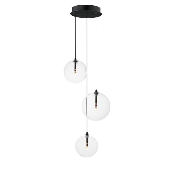 Mini Chandeliers Multi-Port/Cascade by ET2 ( 86 | E25073-18BK Global ) 