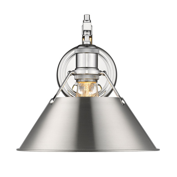 Sconces Directional/Cylinder by Golden ( 62 | 3306-1W CH-PW Orwell ) 