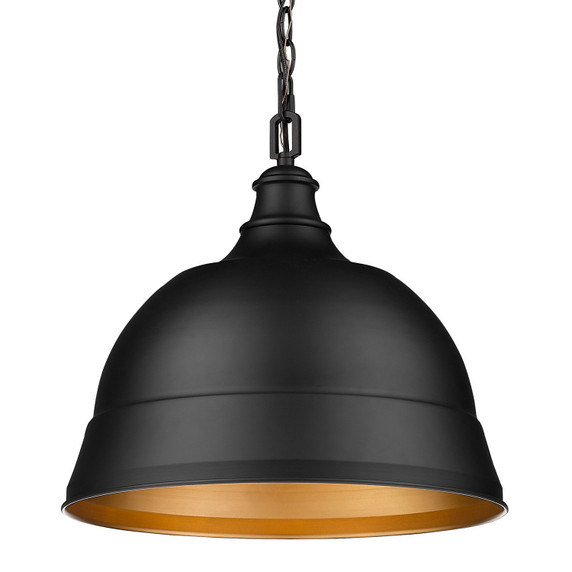 Pendants Metal Shade by Golden ( 62 | 7313-L BLK Rebel ) 