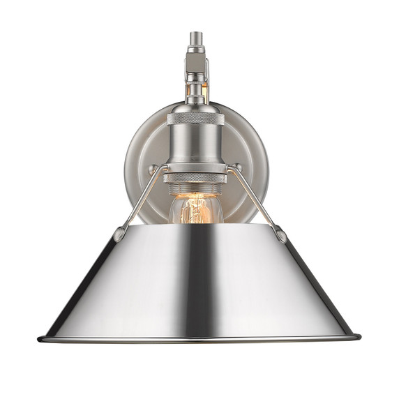 Sconces Directional/Cylinder by Golden ( 62 | 3306-1W PW-CH Orwell ) 