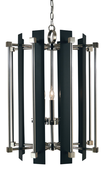 Foyer/Hall Lanterns Open Frame by Framburg ( 8 | 4805 PN/MBLACK Louvre ) 