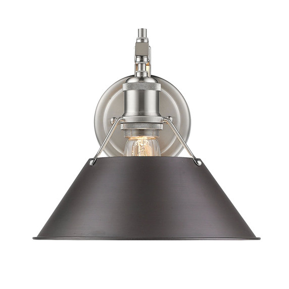 Sconces Directional/Cylinder by Golden ( 62 | 3306-1W PW-RBZ Orwell ) 