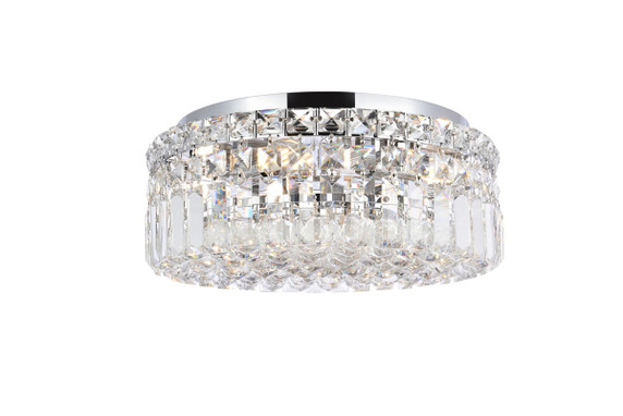 Flush Mounts Drum Shade by Elegant Lighting ( 173 | V2030F14C/RC Maxime ) 