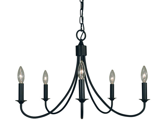 Mid. Chandeliers Candle by Framburg ( 8 | 1001 MBLACK Maisonette ) 
