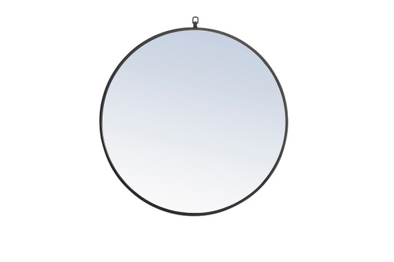 Mirrors Oval/Round by Elegant Lighting ( 173 | MR4057BK Rowan ) 