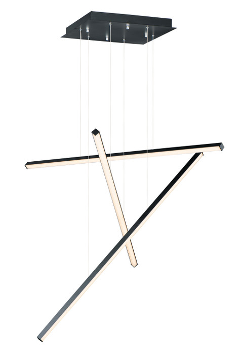 Large Chandeliers Geometric/Linear by ET2 ( 86 | E21373-BK Hover ) 