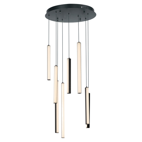 Mid. Chandeliers Glass Down by ET2 ( 86 | E21377-BK Hover ) 