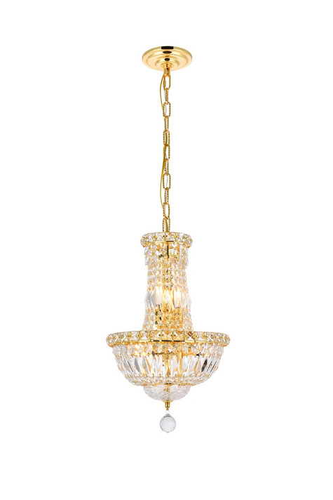 Mini Chandeliers Glass Shade by Elegant Lighting ( 173 | V2528D12G/RC Tranquil ) 
