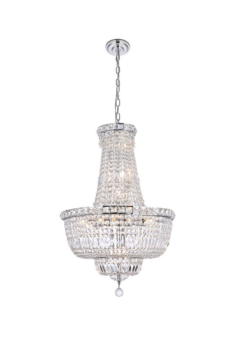 Mid. Chandeliers Glass Down by Elegant Lighting ( 173 | V2528D22C/RC Tranquil ) 